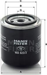 Mann-Filter WA 923/3 - Soyuducu filtri furqanavto.az