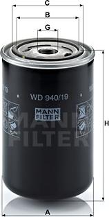 Mann-Filter WD 940/19 - Yağ filtri furqanavto.az