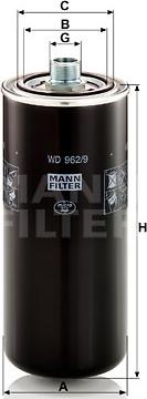 Mann-Filter WD 962/9 - Yağ filtri furqanavto.az