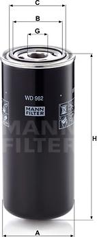 Mann-Filter WD 962 - Yağ filtri furqanavto.az