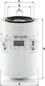 Mann-Filter WD 10 004 - Filtr, istismar hidravlikası furqanavto.az
