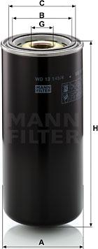 Mann-Filter WD 13 145/4 - Yağ filtri furqanavto.az
