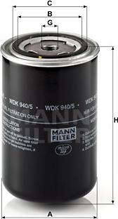 Mann-Filter WDK 940/5 - Yanacaq filtri furqanavto.az