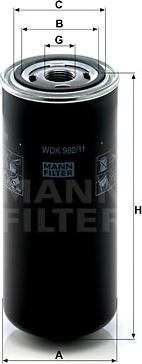 Mann-Filter WDK 962/11 - Yanacaq filtri furqanavto.az