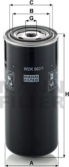 Mann-Filter WDK 962/1 - Yanacaq filtri furqanavto.az