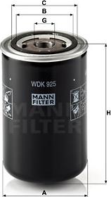Mann-Filter WDK925 - Yanacaq filtri furqanavto.az