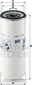 Mann-Filter WDK 11 102/4 - Yanacaq filtri furqanavto.az