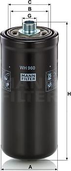 Mann-Filter WH 960 - Hidravlik Filtr, avtomatik transmissiya furqanavto.az