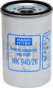 Mann-Filter WK 940/26 - Yanacaq filtri furqanavto.az