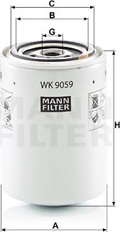 Mann-Filter WK 9059 - Yanacaq filtri furqanavto.az