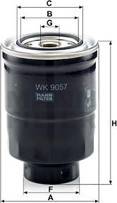Mann-Filter WK 9057 z - Yanacaq filtri furqanavto.az