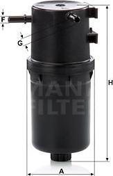Mann-Filter WK9016 - Yanacaq filtri furqanavto.az