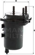 Mann-Filter WK 939/5 - Yanacaq filtri furqanavto.az