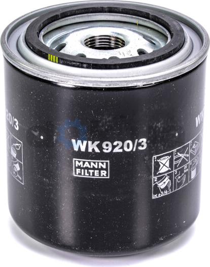 Mann-Filter WK 920/3 - Yanacaq filtri furqanavto.az