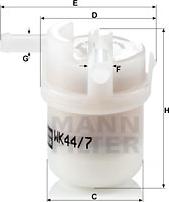 Mann-Filter WK 44/7 - Yanacaq filtri furqanavto.az