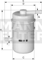Mann-Filter WK 45 - Yanacaq filtri furqanavto.az