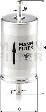 Mann-Filter WK 410 - Yanacaq filtri www.furqanavto.az