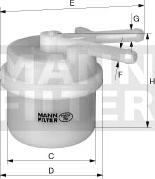 Mann-Filter WK 42/13 - Yanacaq filtri furqanavto.az