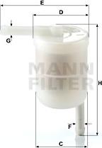 Mann-Filter WK 42/12 - Yanacaq filtri furqanavto.az