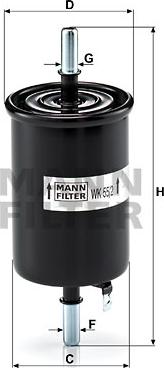 Mann-Filter WK 55/2 - Yanacaq filtri furqanavto.az