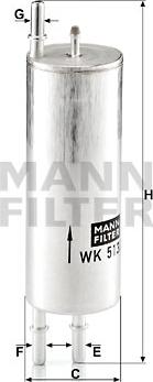 Mann-Filter WK 513/3 - Yanacaq filtri www.furqanavto.az