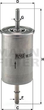 Mann-Filter WK 512/2 - Yanacaq filtri furqanavto.az