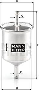 Mann-Filter WK 66 - Yanacaq filtri www.furqanavto.az