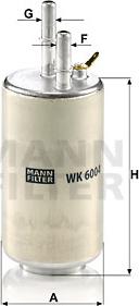 Mann-Filter WK 6004 - Yanacaq filtri furqanavto.az