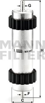 Mann-Filter WK 6008 - Yanacaq filtri www.furqanavto.az