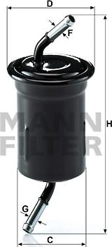 Mann-Filter WK 614/9 - Yanacaq filtri furqanavto.az