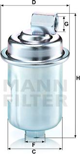 Mann-Filter WK 614/44 - Yanacaq filtri furqanavto.az