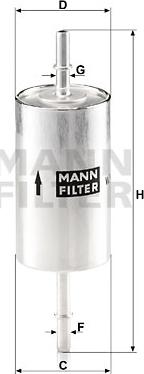 Mann-Filter WK 614/46 - Yanacaq filtri furqanavto.az
