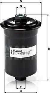 Mann-Filter WK 614/11 - Yanacaq filtri furqanavto.az