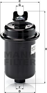 Mann-Filter WK 612/4 - Yanacaq filtri www.furqanavto.az