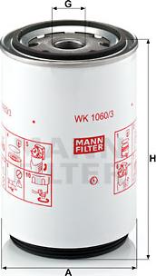 Mann-Filter WK1060/3X - Yanacaq filtri furqanavto.az