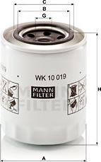 Mann-Filter WK 10 019 - Yanacaq filtri furqanavto.az