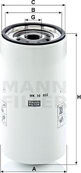 Mann-Filter WK 10 022 - Yanacaq filtri furqanavto.az