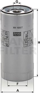 Mann-Filter WK1080/7X - Yanacaq filtri furqanavto.az