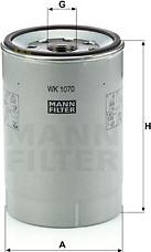 Mann-Filter WK 1070 x - Yanacaq filtri furqanavto.az