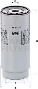 Mann-Filter WK 11 045 Z - Yanacaq filtri furqanavto.az