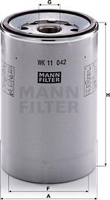Mann-Filter WK 11 042 z - Yanacaq filtri furqanavto.az