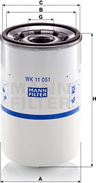 Mann-Filter WK 11 051 - Yanacaq filtri furqanavto.az