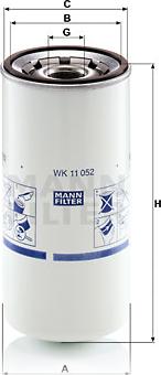 Mann-Filter WK 11 052 - Yanacaq filtri furqanavto.az