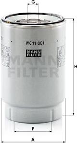 Mann-Filter WK 11 001 x - Yanacaq filtri furqanavto.az