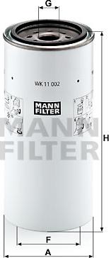Mann-Filter WK 11 002 x - Yanacaq filtri furqanavto.az