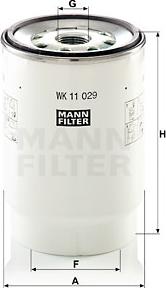 Mann-Filter WK 11 029 z - Yanacaq filtri furqanavto.az