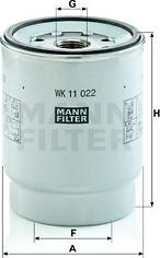 Mann-Filter WK 11 022 z - Yanacaq filtri furqanavto.az
