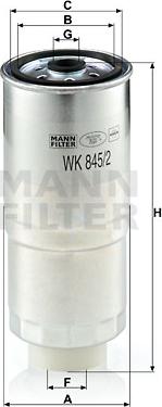Mann-Filter WK 845/2 - Yanacaq filtri furqanavto.az