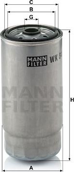 Mann-Filter WK 845/7 - Yanacaq filtri furqanavto.az