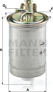 Mann-Filter WK 841 - Yanacaq filtri furqanavto.az